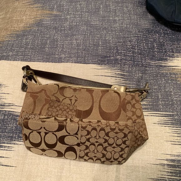 Vintage Gold Monogram Coach Small Purse - Picture 4 of 5
